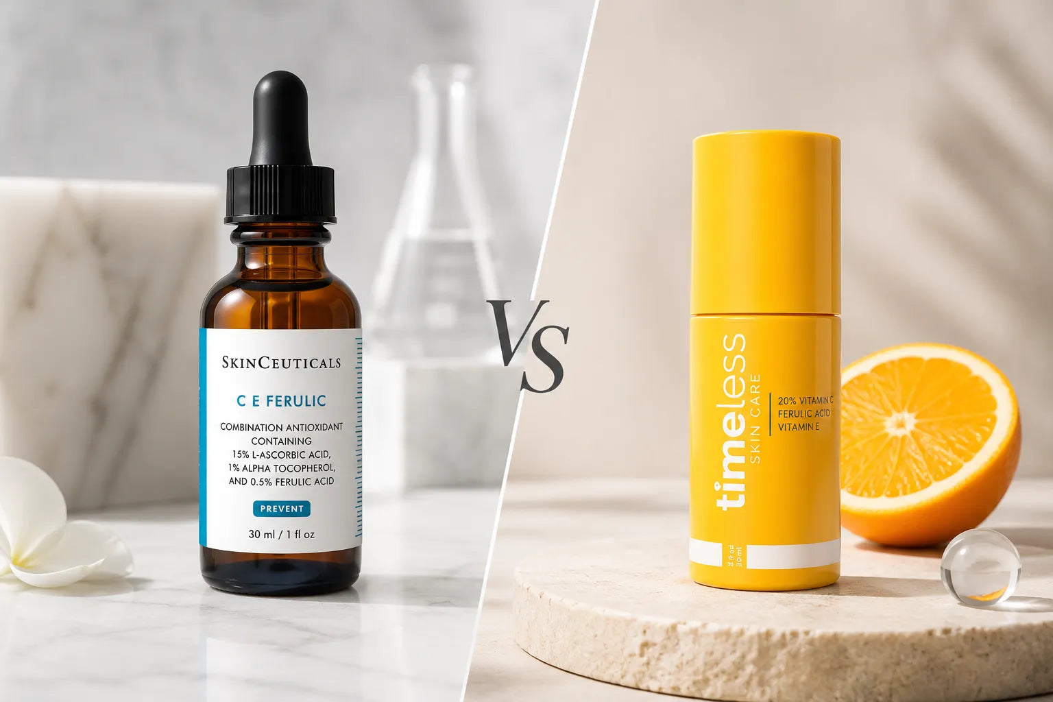 SkinCeuticals C E Ferulic vs Timeless C E Ferulic: A Detailed Comparison