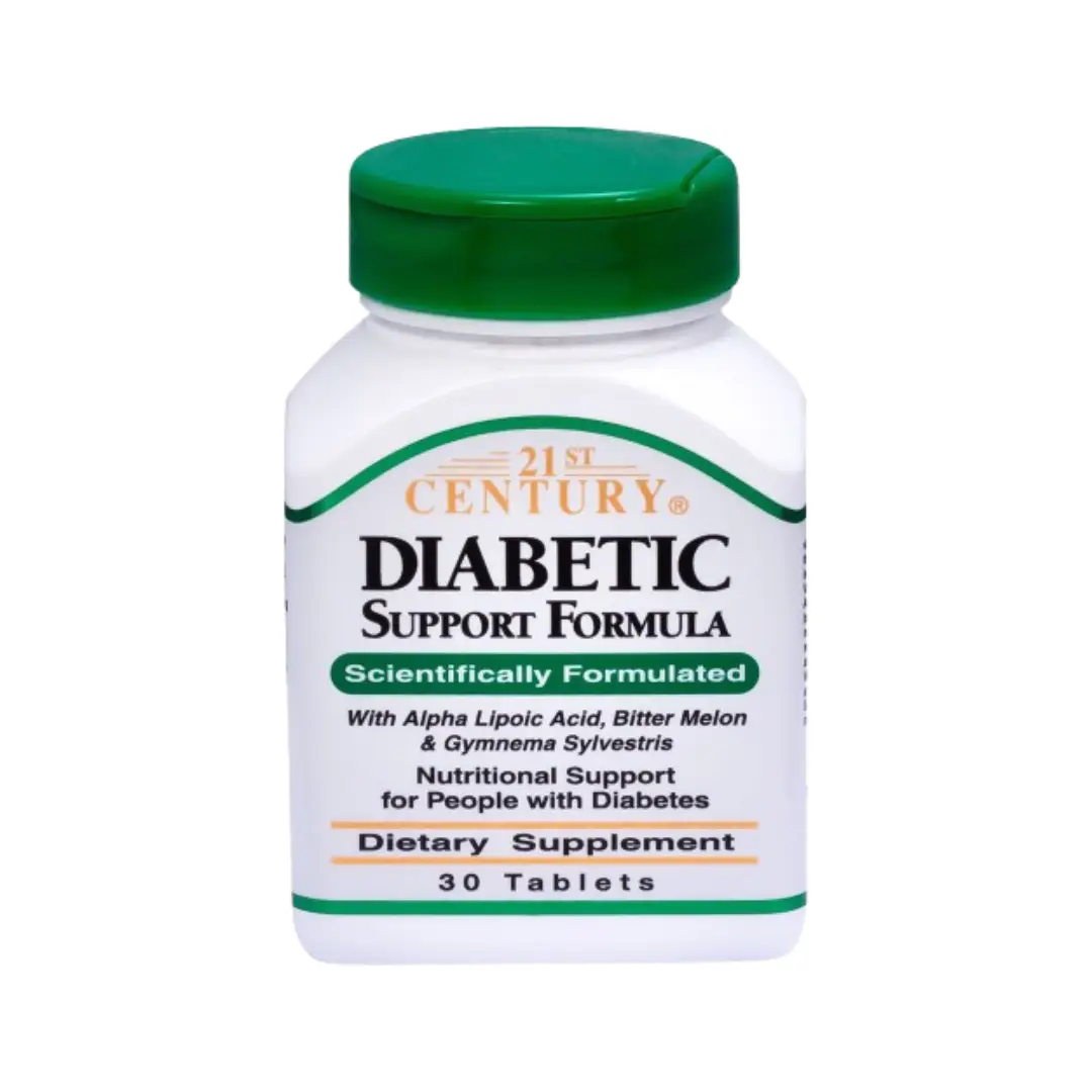 21st Century Diabetic Support Tablets 30s Daily multivitamin supplement to support energy and overall wellbeing for adults