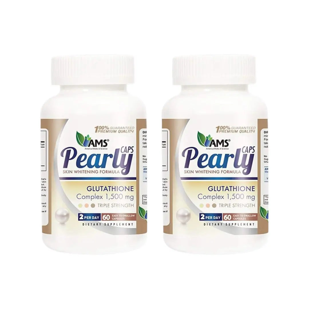 AMS Pearly Skin Whitening Capsules 60s Twin Pack | Skin Brightening & Glow Support Supplement