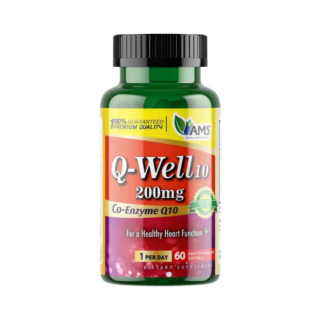 كبسولات AMS Q Well10 200 مجم 60 كبسولة