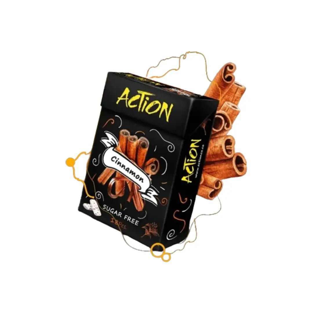 Action Chew Gum Cinnamon 18s