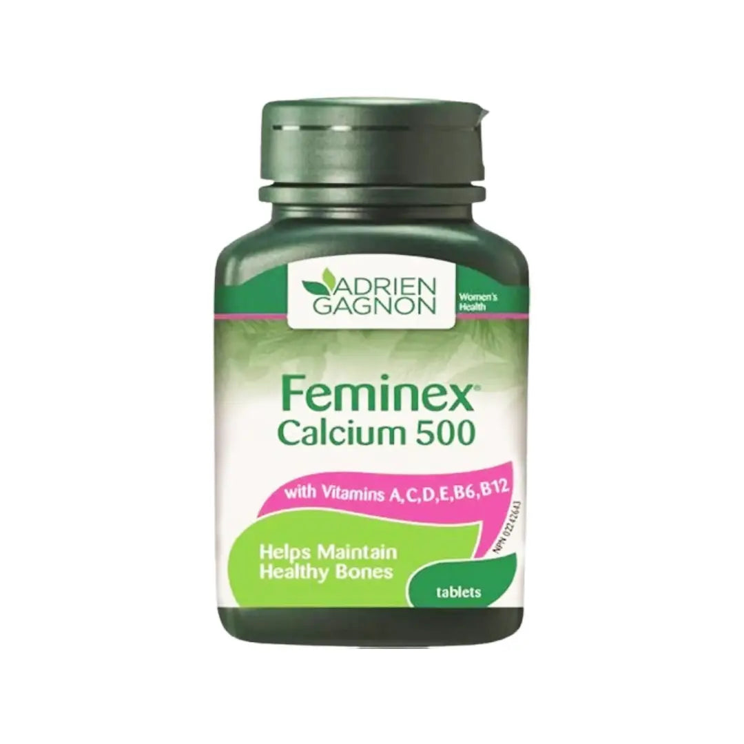 Adrien Gagnon Feminex Calcium 500 Tablets 30s – Bone Health & Daily Calcium Supplement with Vitamin D