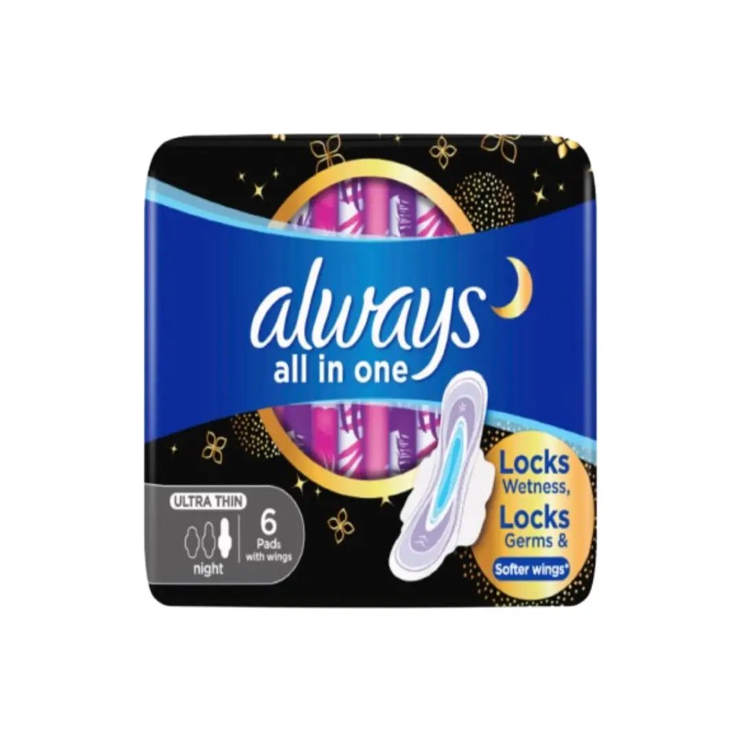 Always All In One Ultra Thin With Wings Night Pad 6S