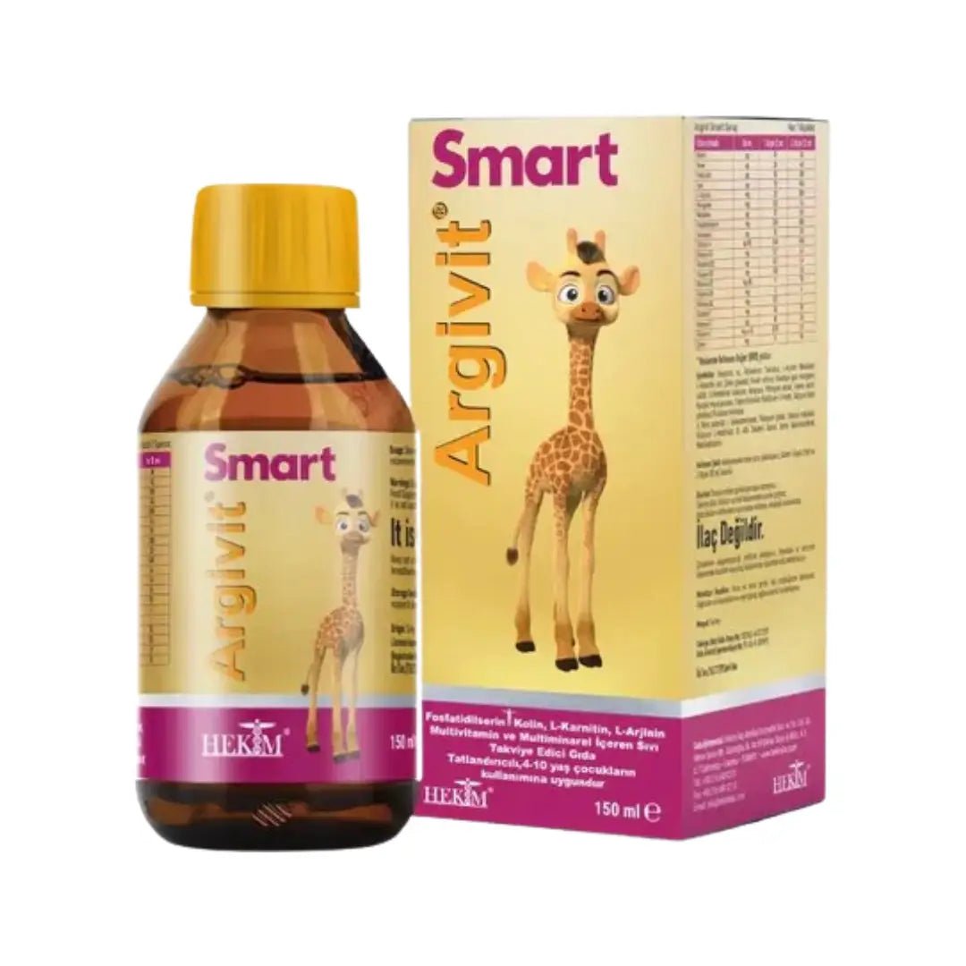 Argivit Smart Syrup 150ml – children’s multivitamin syrup supporting brain development, immunity, and overall growth