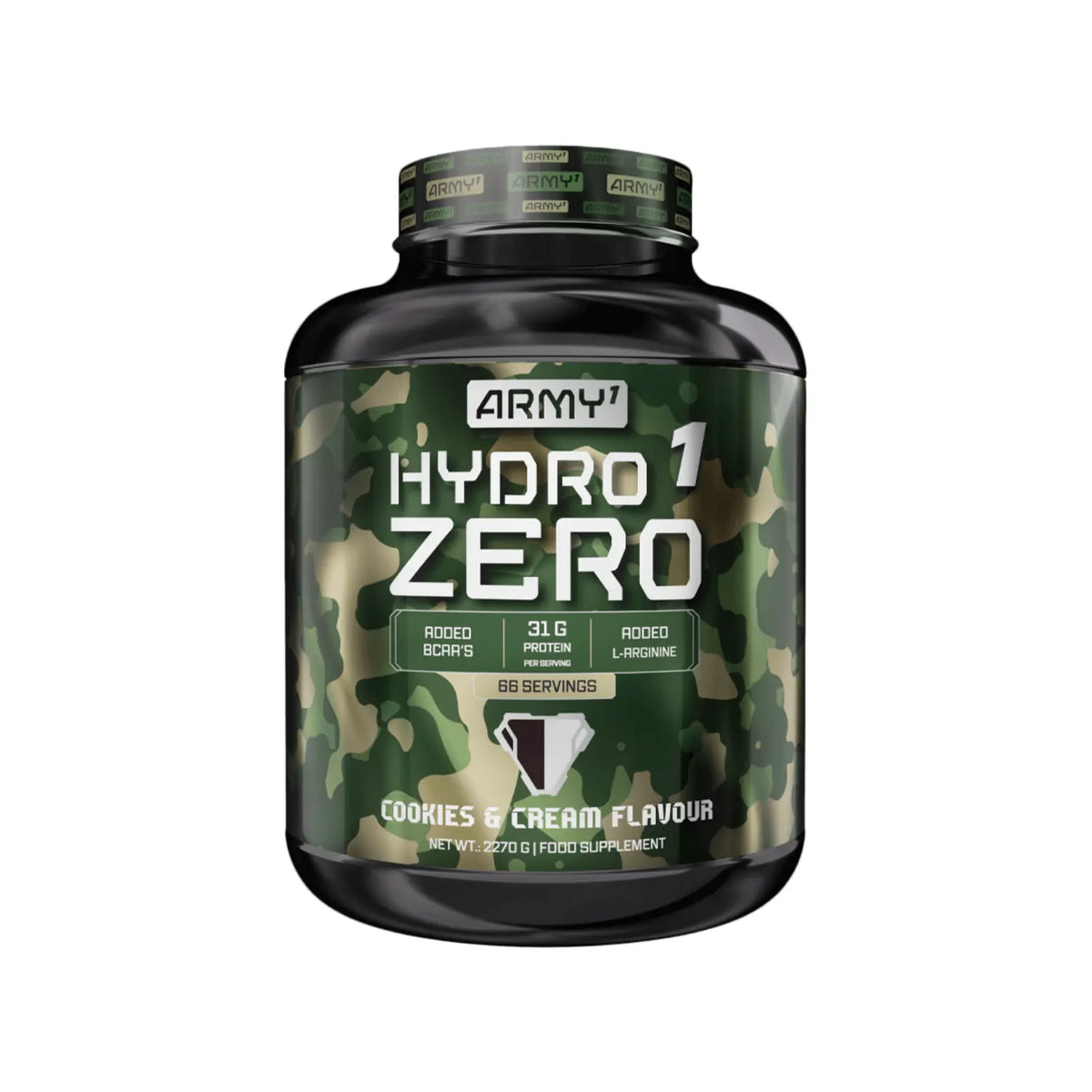 Army1 Hydro 1 Zero Protein 2270g Cookies & Cream Serv 66
