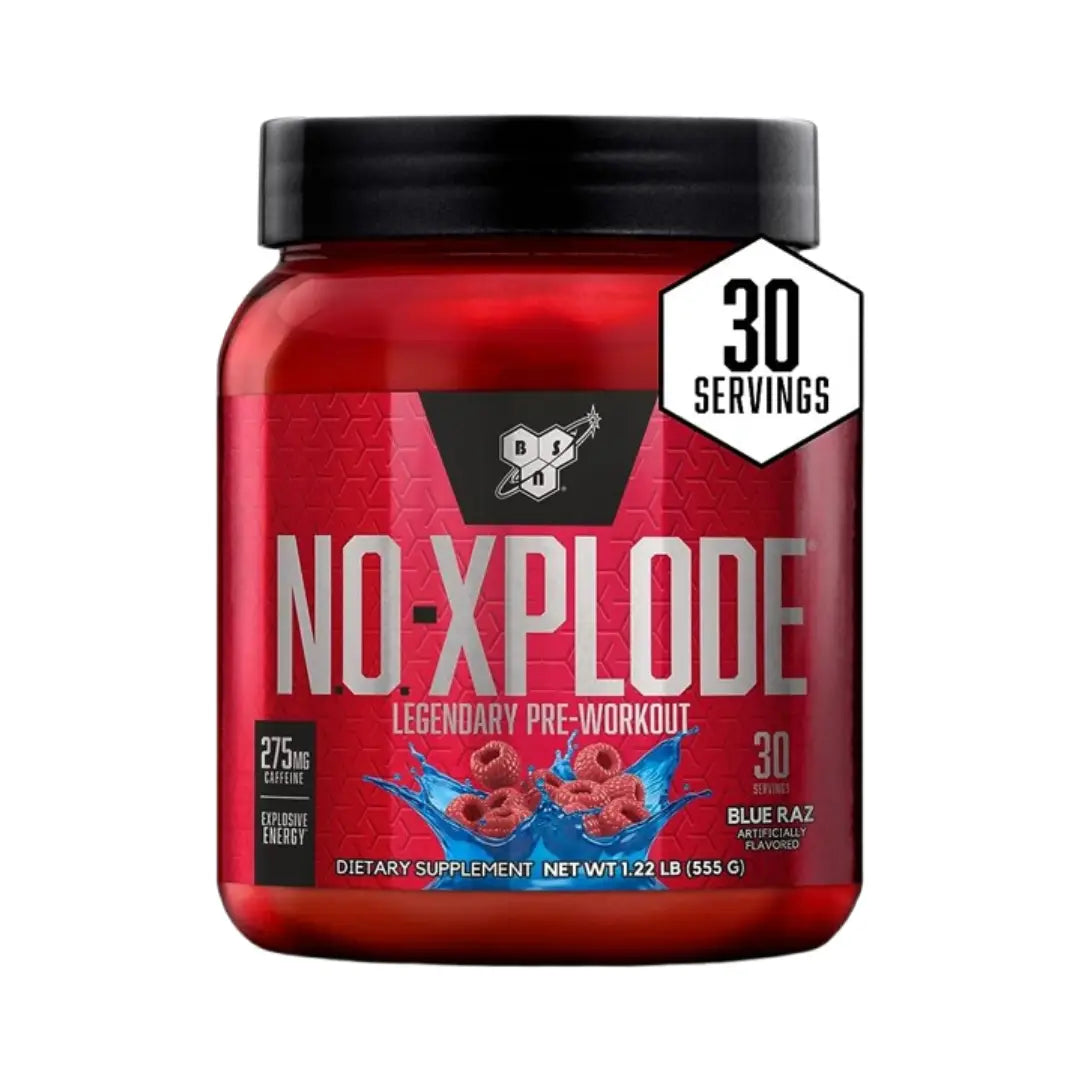 بي إس إن نو إكسبلود قبل التمرين 1.22 رطل/555 جرام بلو راز سيرف 30