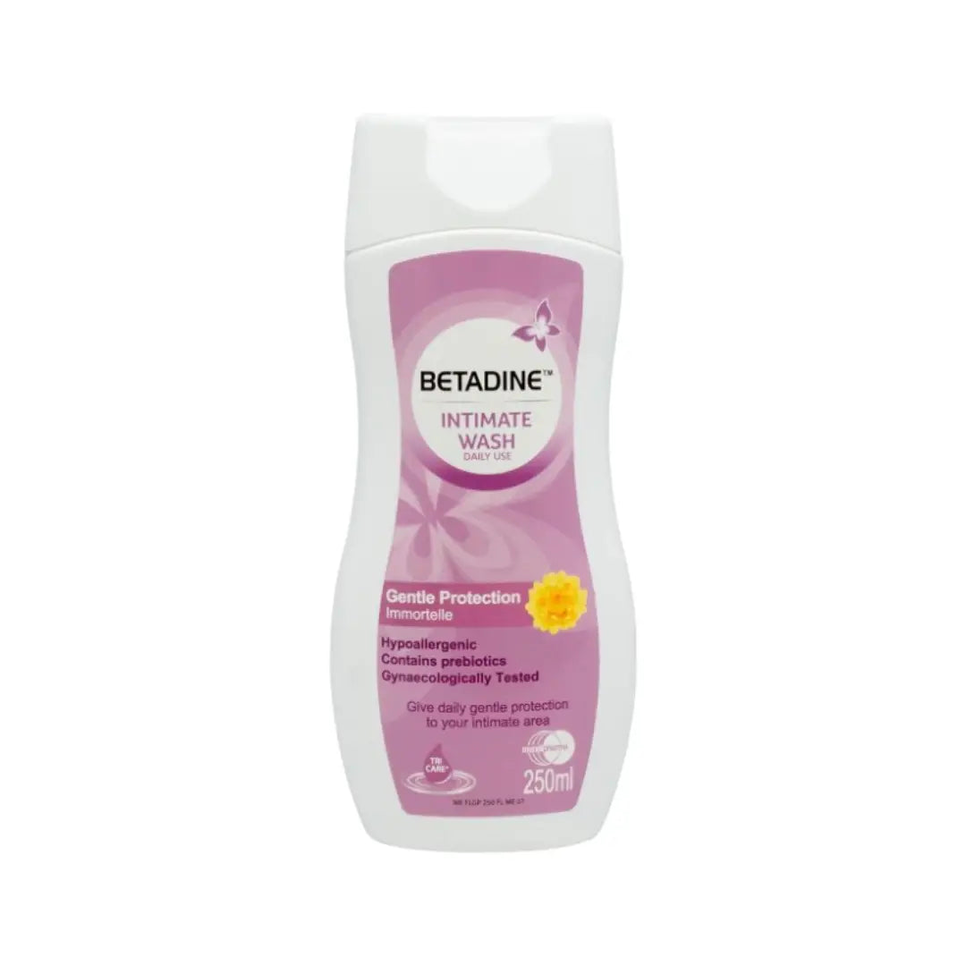 Betadine Intimate Gentle Immortelle Wash 250ml – pH Balanced Daily Feminine Cleanser