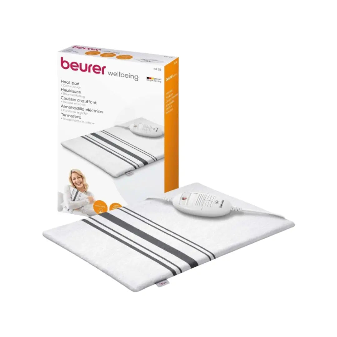 Beurer Wellbeing Heat Pad HK 25 – Electric Heating Pad with 3 Heat Settings & Auto Shut-Off