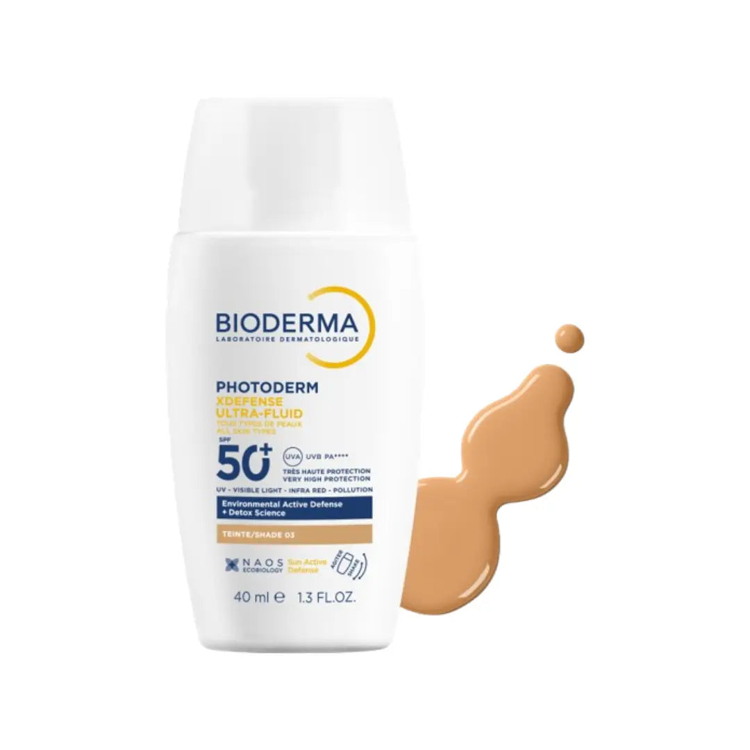 Bioderma Photoderm XDefense Ultra Fluid SPF50+ Shade 03 40ml – High Protection Tinted Sunscreen for Daily UV Defense