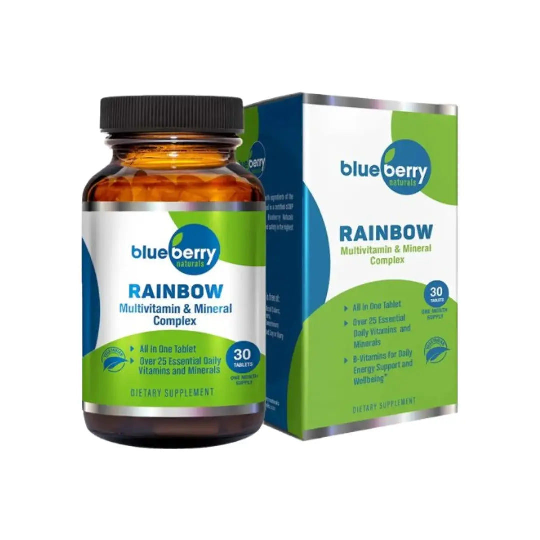 Blueberry Rainbow Multivitamin Capsules 60s - Daily Multivitamin for Energy & Immune Support