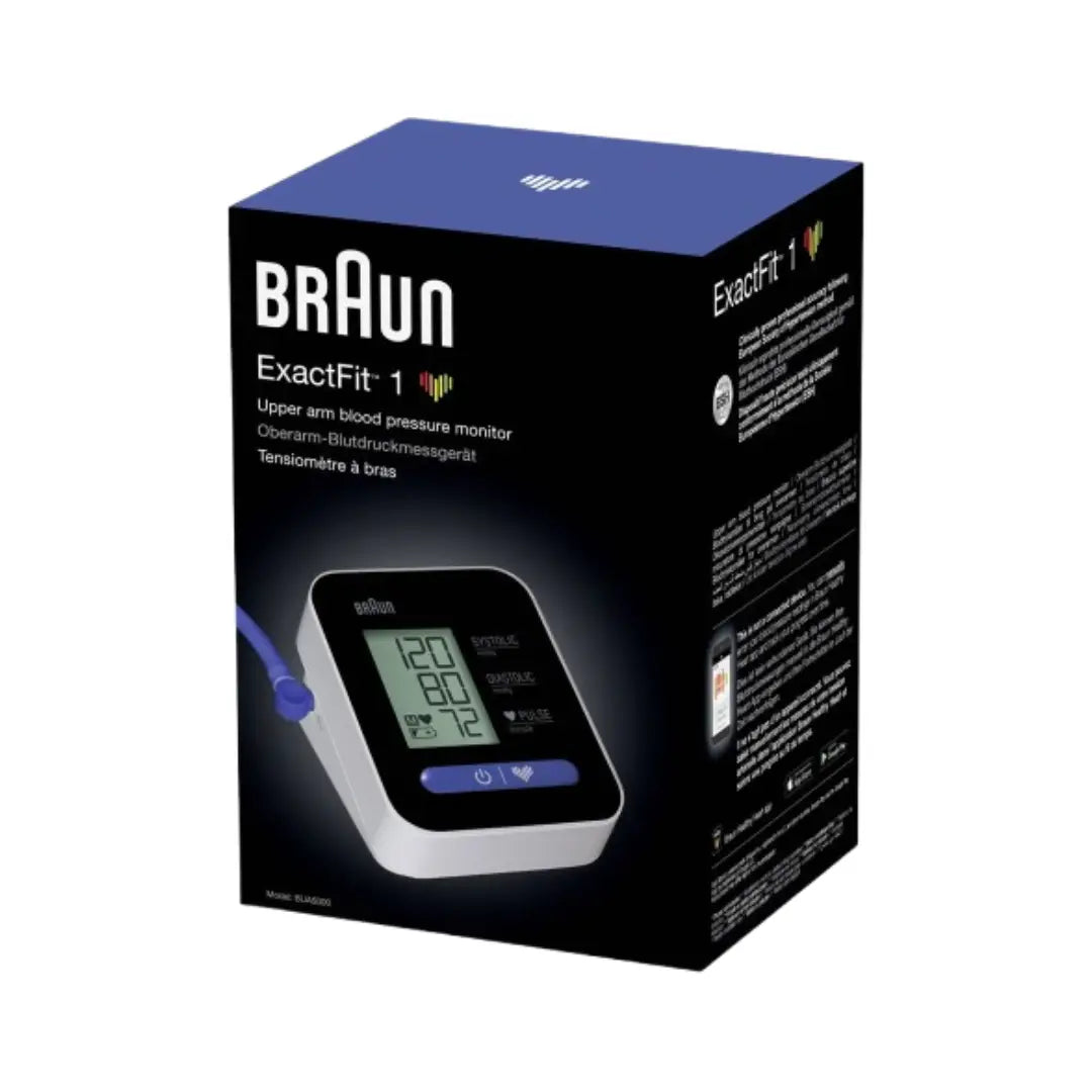 Braun ExactFit 1 Blood Pressure Monitor BUA 5000 – Automatic Upper Arm BP Monitor with Universal Cuff