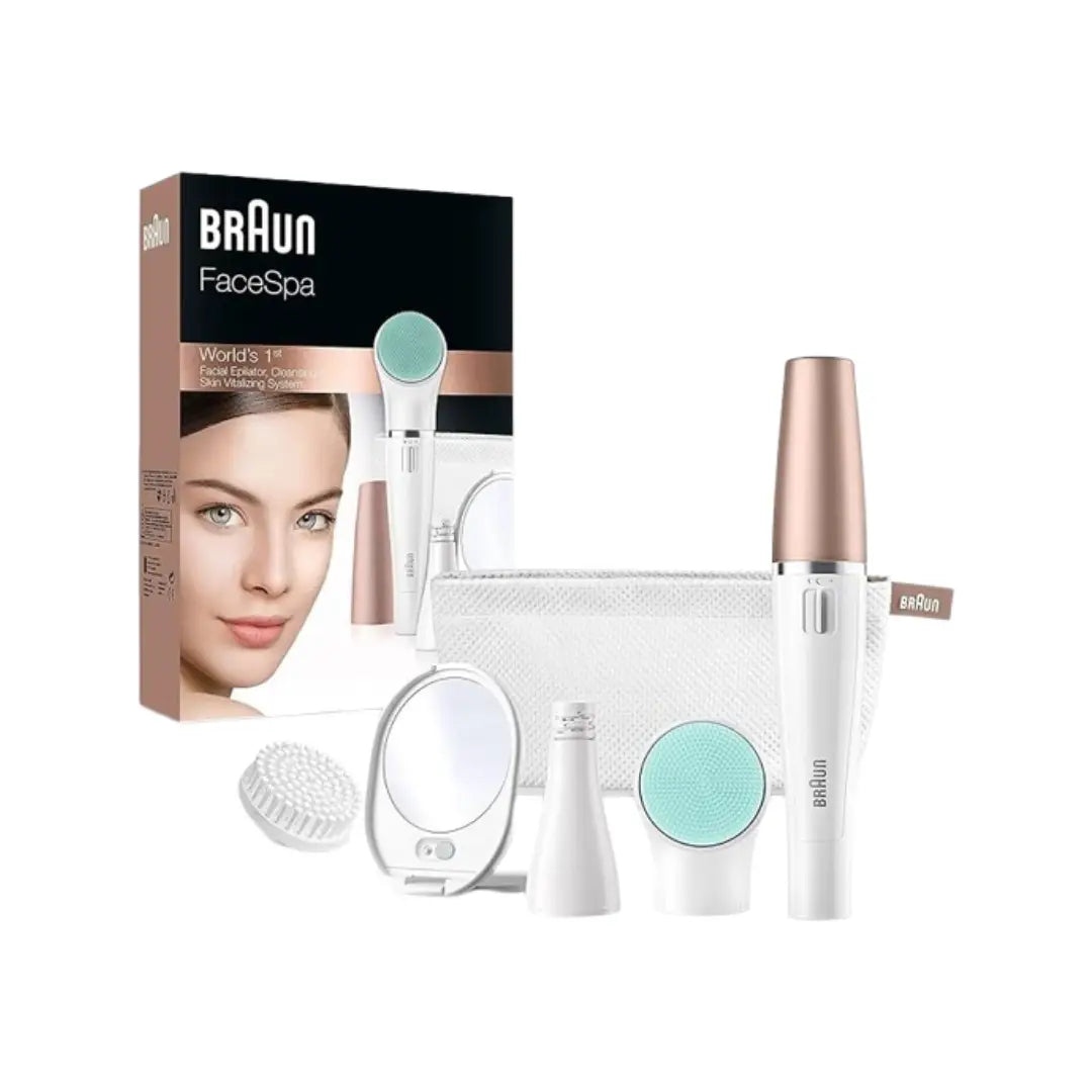 Braun FaceSpa Facial Epilator & Cleansing Device – Multi-Function Face Care Tool