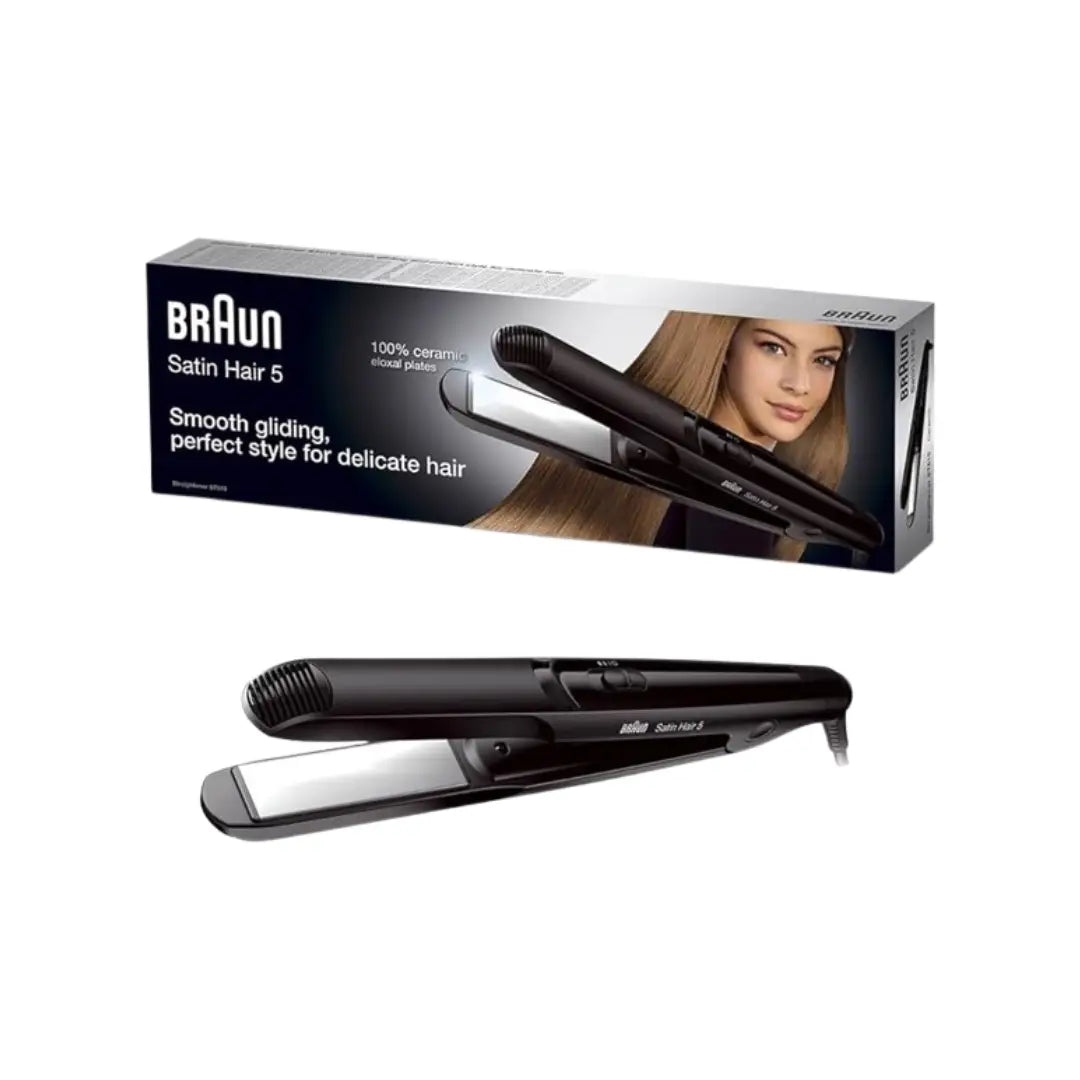 Braun Satin Hair 5 Hair Straightener ST510 – Ceramic Plates with Adjustable Temperature Control