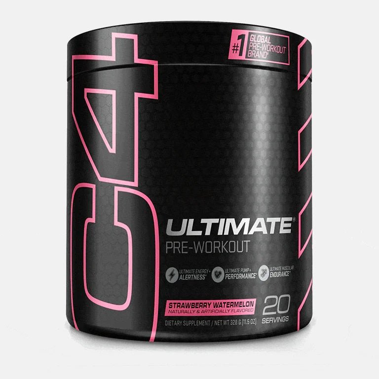 C4 Ultimate Pre-Workout Powder 20 Servings – Strawberry Watermelon & Arctic Snow Cone