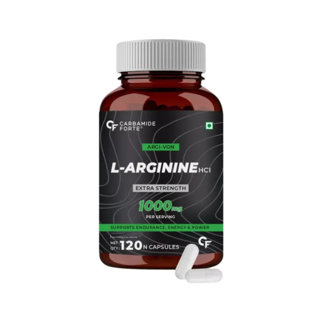 Carbamide Forte L-Arginine HCL 1000 mg Tablets – Amino Acid Supplement - 120 Tablets