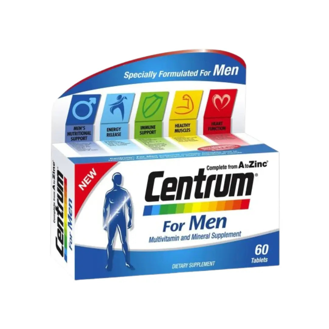 Centrum Men Multivitamin Tablets 60s – daily multivitamin for men’s health and wellness