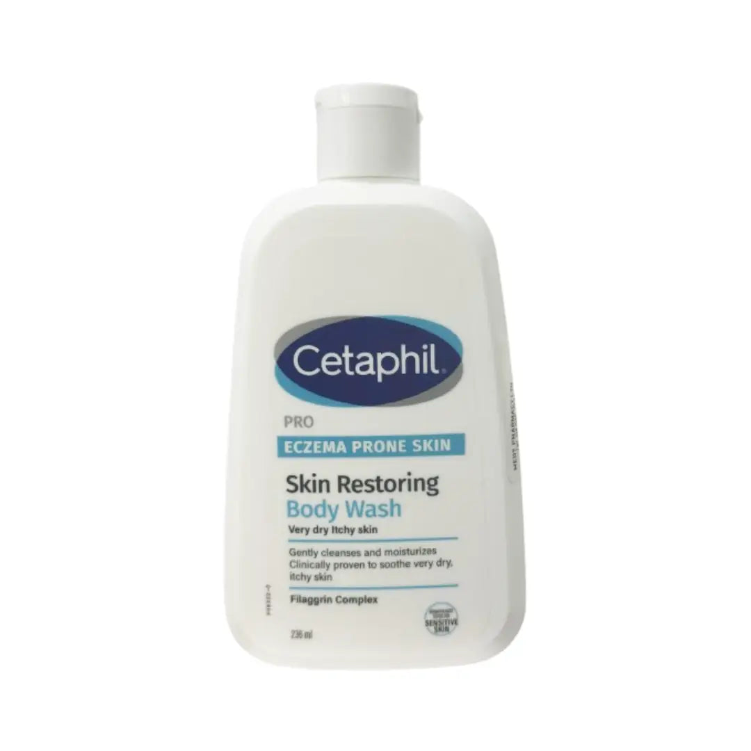 Cetaphil Pro Eczema Prone Body Wash 236ml – Gentle Moisturizing Skin Cleanser