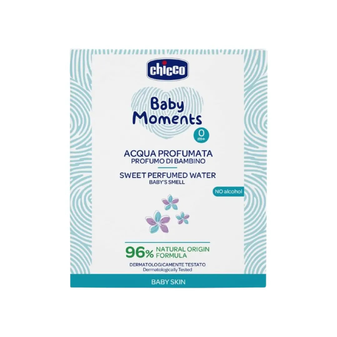 Chicco Baby Moments Sweet Perfumed Water 0M+ 100ml | Alcohol-Free Baby Fragrance