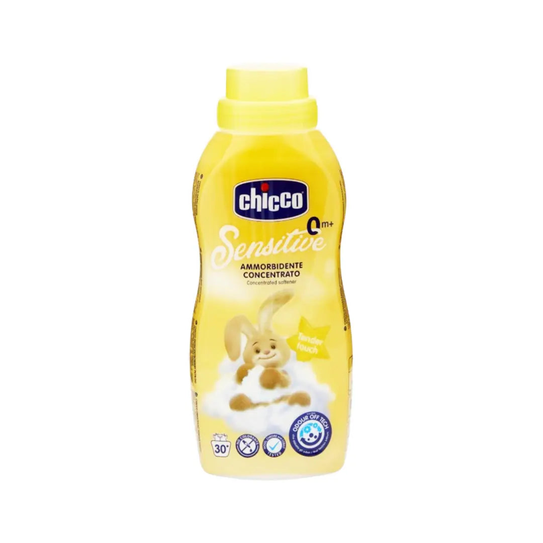 Chicco Concentrated Softener Tender Touch 750ml | Baby Fabric Softener with Odor Control