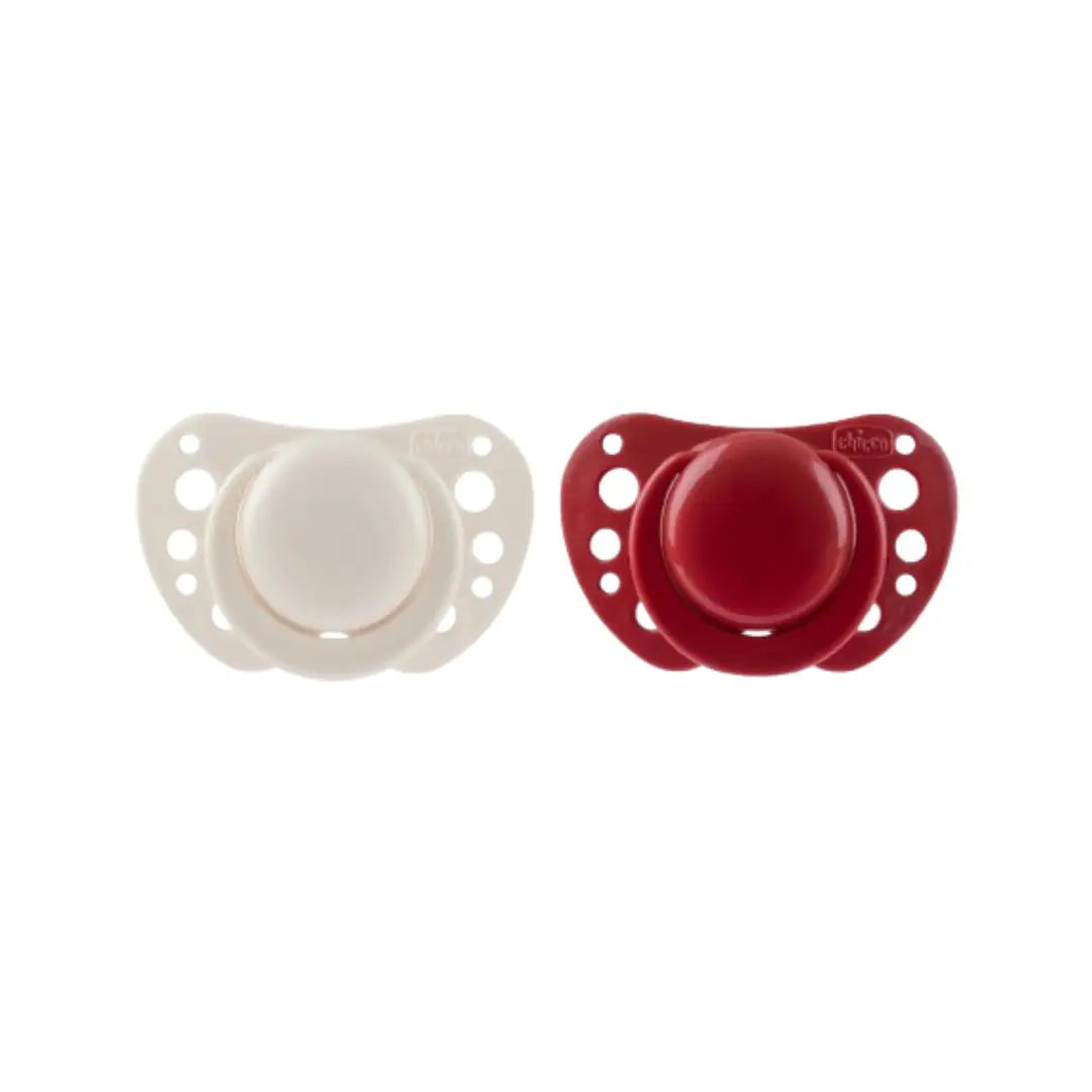 Chicco PhysioForma Air Soother 6-16 Months 2 Pack | Orthodontic Baby Pacifier with Airflow Design