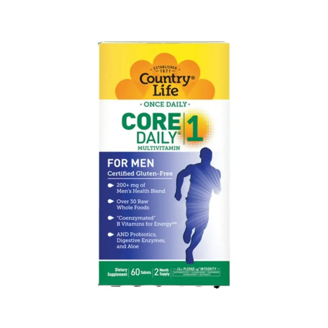Country Life Core Daily 1 Multivitamin for Men Tablets 60s – daily multivitamin supporting men’s health