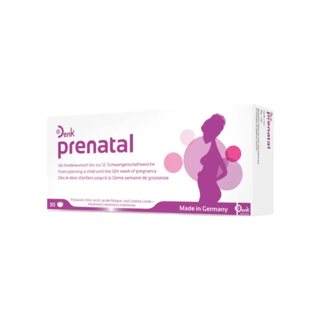 Denk Prenatal Tablets 30s – Folic Acid, Iodine & Multivitamin Support for Pregnancy