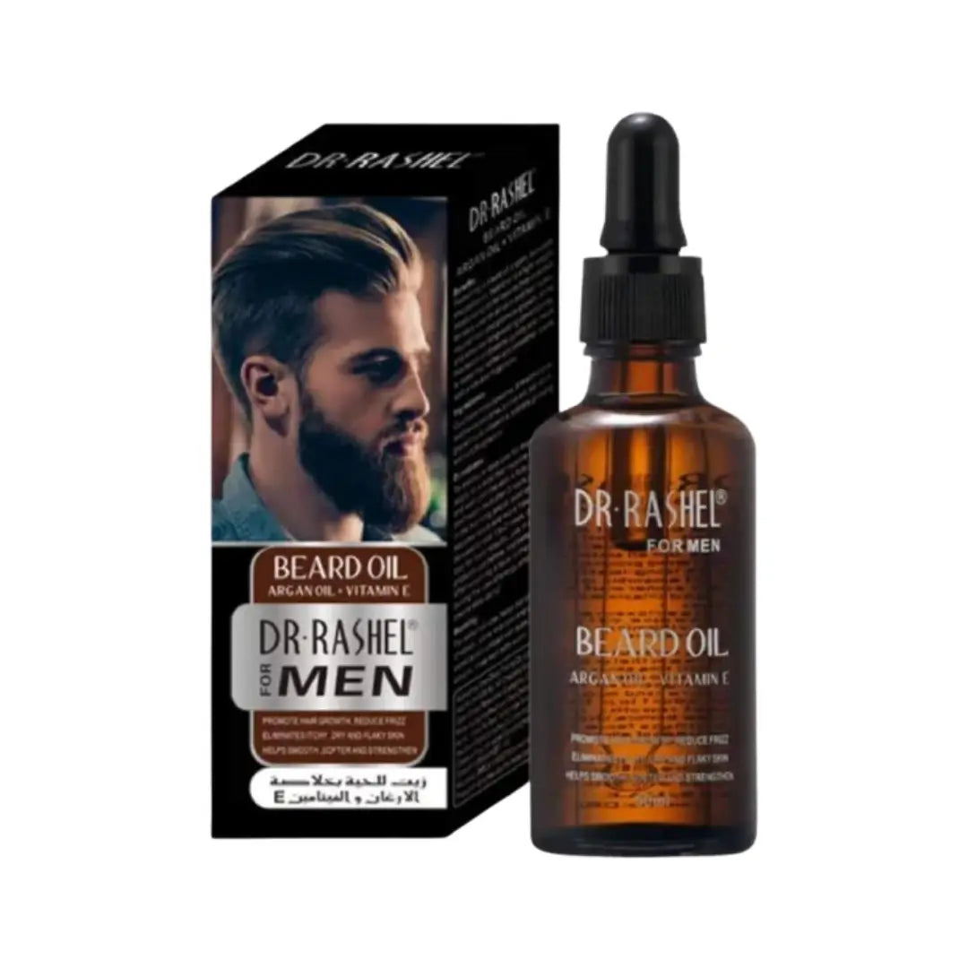 DR RASHEL Men Beard Oil 50ml Nourishing Beard Care Oil for Soft and Healthy Looking Beard