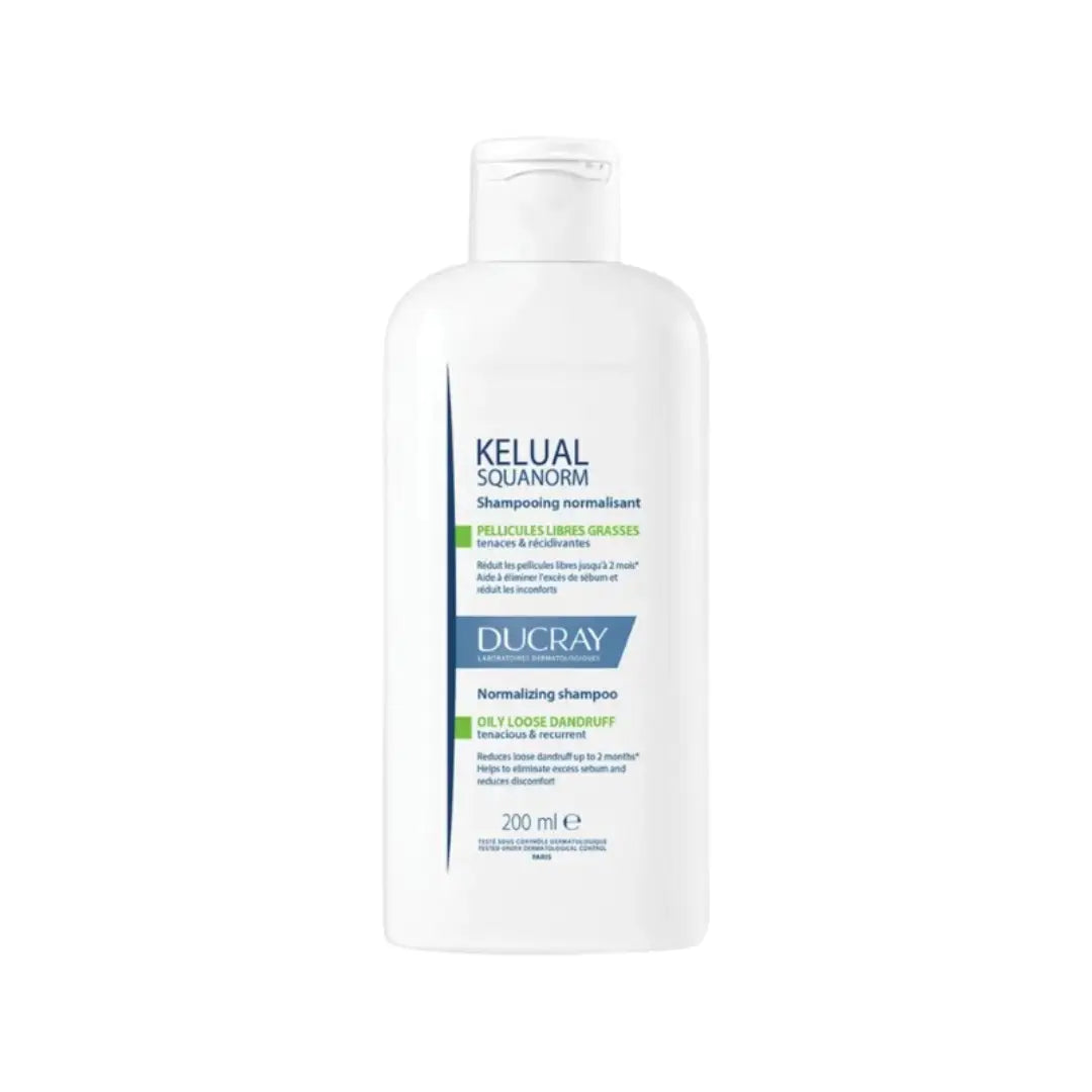Ducray Kelual Squanorm Oily Dandruff Shampoo 200ml – Scalp Balancing Shampoo