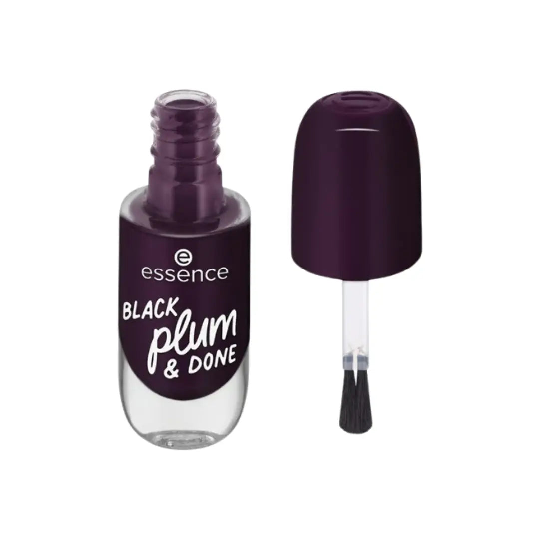 Essence Gel Nail Colour 84 Black Plum & Done 8ml – Long-Lasting Glossy Nail Polish