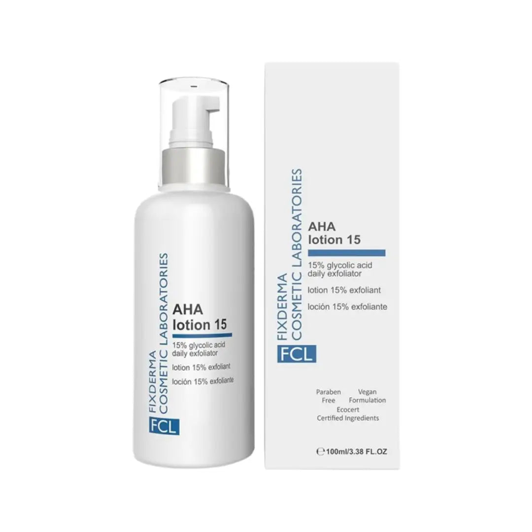 FCL AHA Lotion 15 100ml – 15% Alpha Hydroxy Acid Body Lotion for Smoother, Softer & Renewed Skin