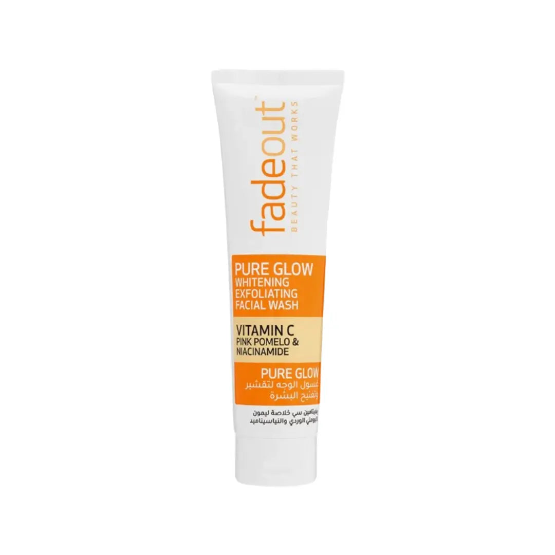 Fade Out Pure Glow Vitamin C Brightening Exfoliating Facial Wash 100ml – Face Cleanser for Radiant & Even Skin Tone