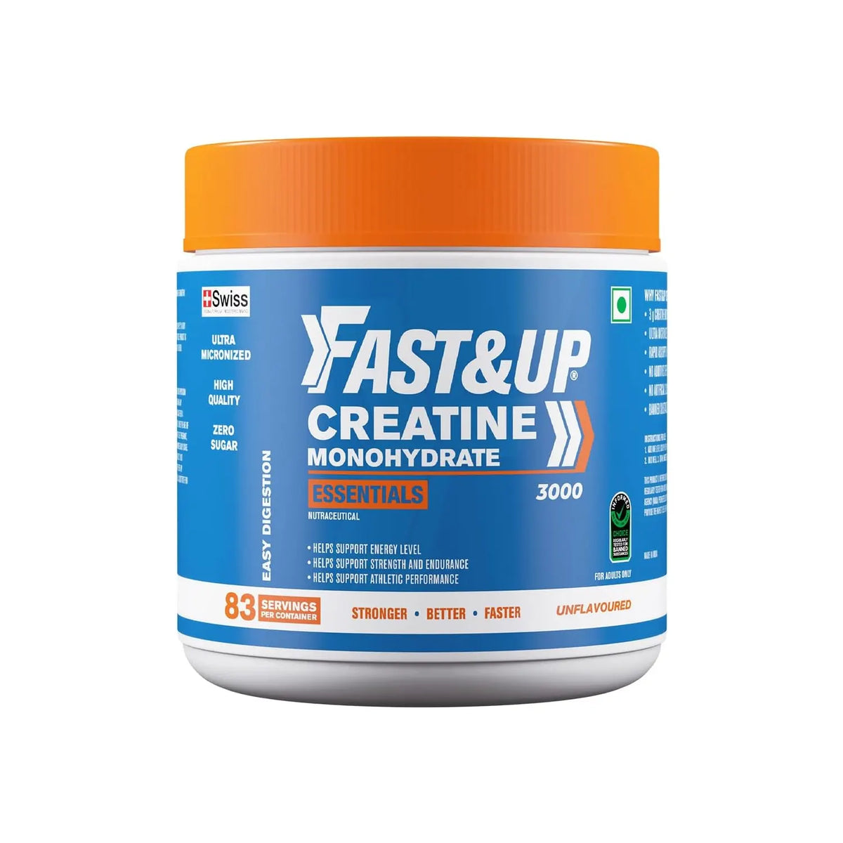 Fast&Up Creatine Monohydrate 250g Unflavoured Serv 83