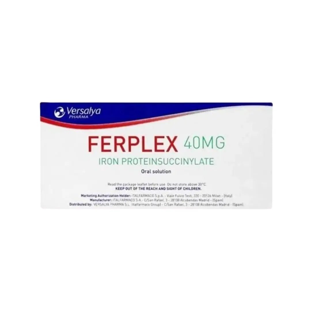 Ferplex 40mg Iron Vial 15ml (10s) – liquid iron supplement vials pack