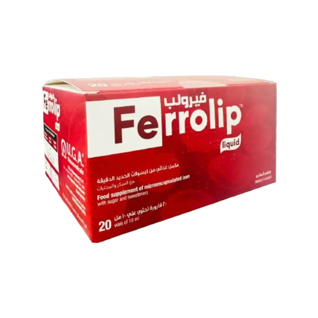 Ferrolip Iron Liquid Mango Flavour 10ml Vials 20s – Daily Iron Supplement Liquid Formula