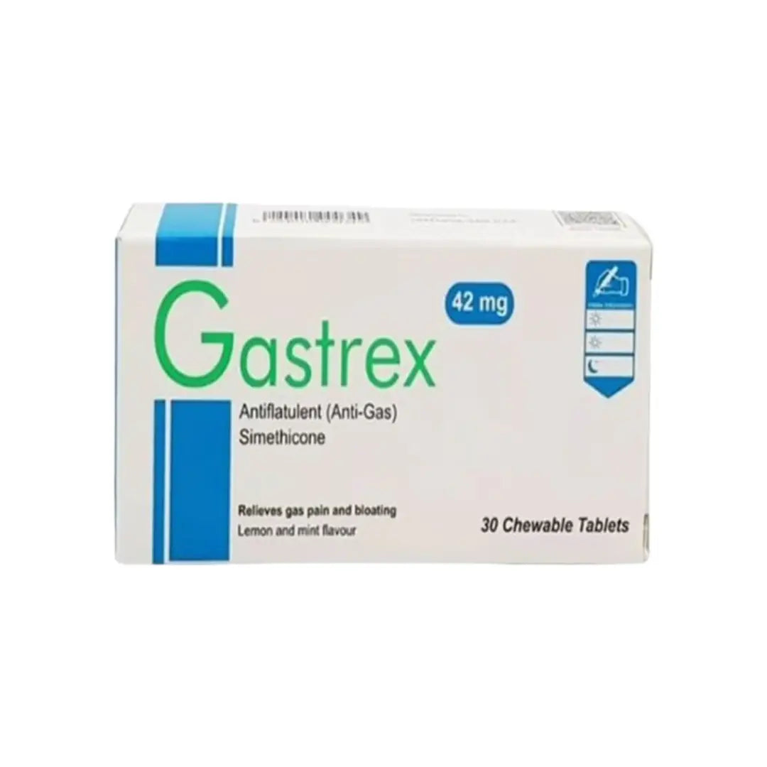 Gastrex 42mg Chewable Tablets 30s | Digestive Comfort & Stomach Support Tablets