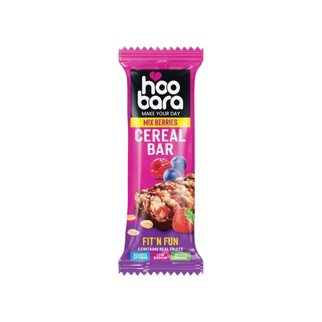 HOO BARA Mixed Berries Cereal Bar 30g