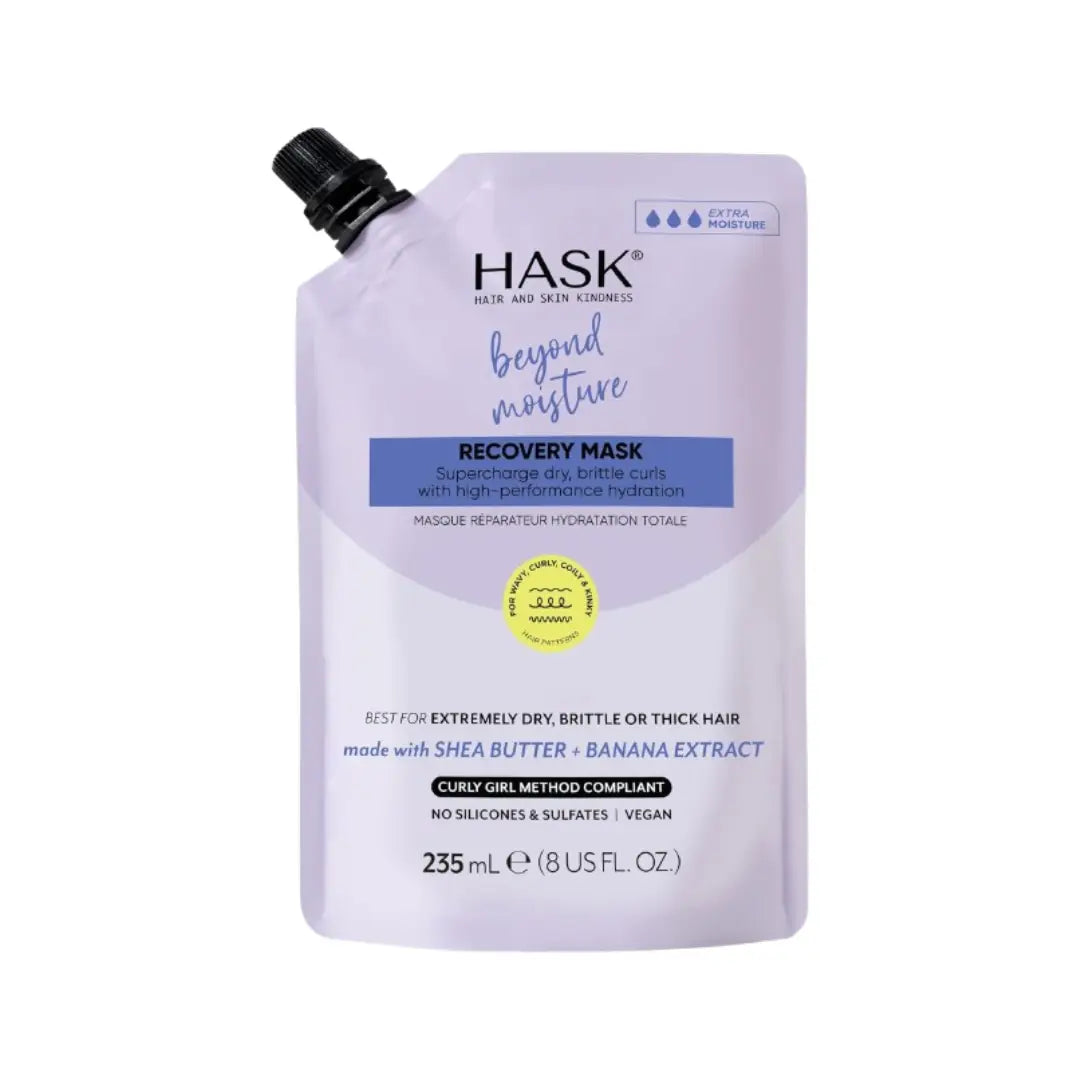 HASK Texture Solutions Extra Moisture Recovery Mask 235ml – Deep Hydrating Hair Treatment for Dry Hair