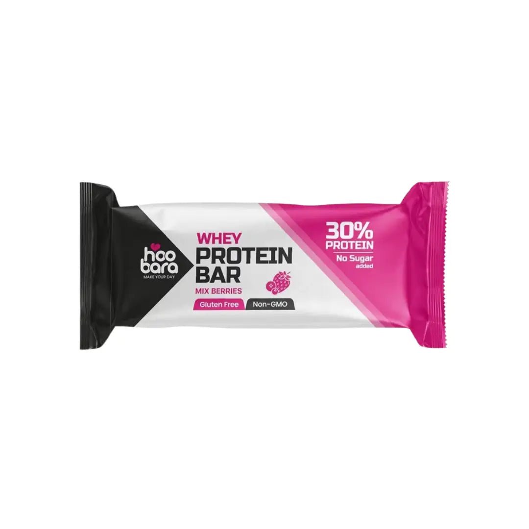 Hoo Bara Mixed Berries Whey Protein Bar 50g
