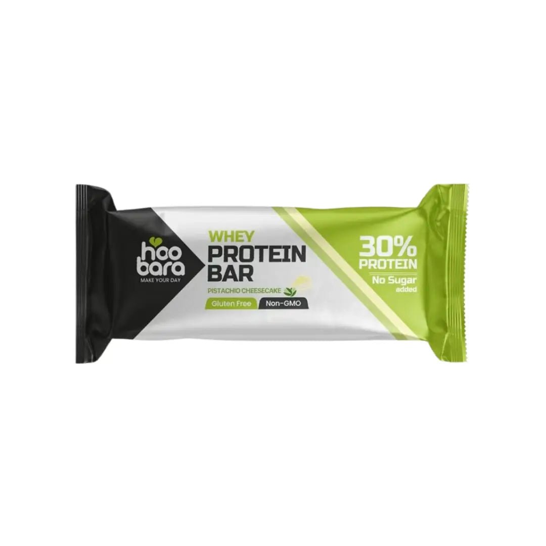 Hoo Bara Pistachio Cheesecake Whey Protien Bar 50g