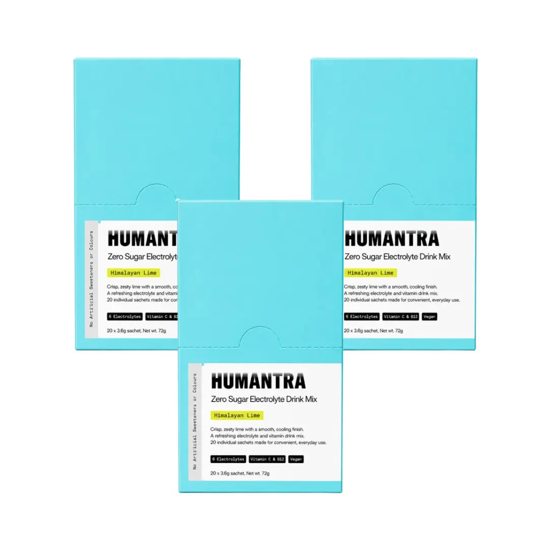 Humantra Hydration Packets Himalayan Lime Flavor Sachets 20s – Electrolyte Hydration Drink Mix