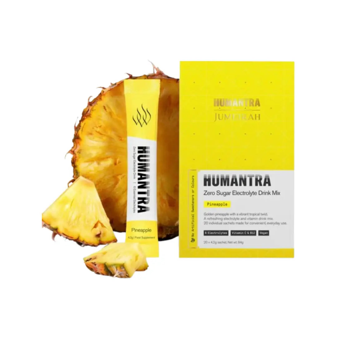Humantra Hydration Packets Pineapple Flavor 20s are a convenient electrolyte drink mix