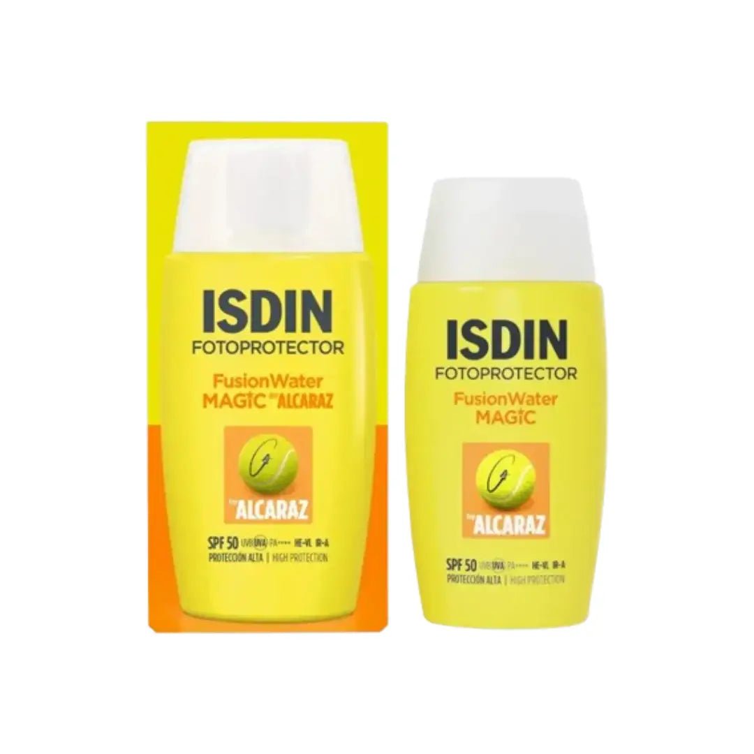 ISDIN Fotoprotector Fusion Water Magic Alcaraz SPF50+ 50ml + Free Tennis ball from Carlos Alcaraz
