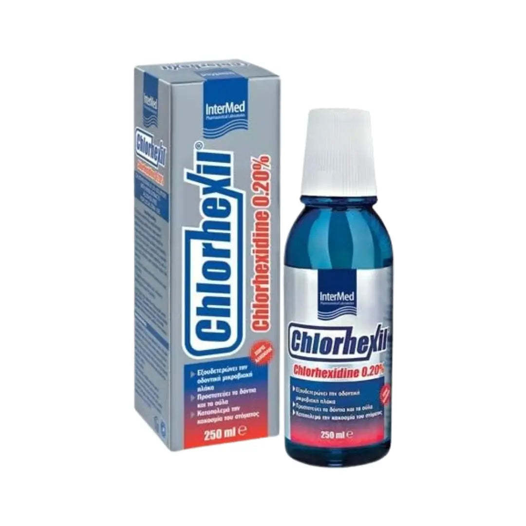 Intermed Chlorhexil 0.20% Mouthwash 250ml | Chlorhexidine Oral Rinse for Advanced Oral Hygiene