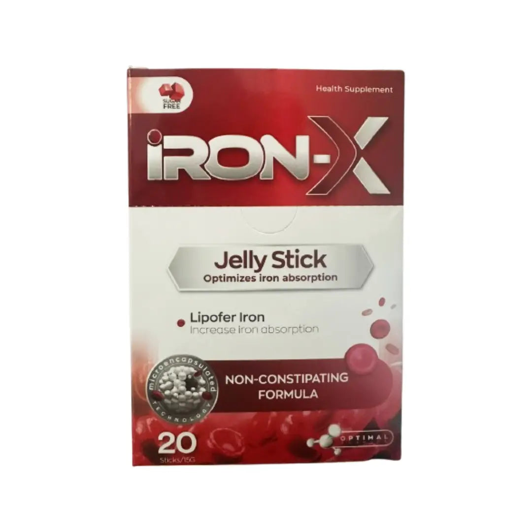 Iron-X Jelly Stick 15g 20s – Iron Supplement Jelly Sticks for Daily Nutritional Support