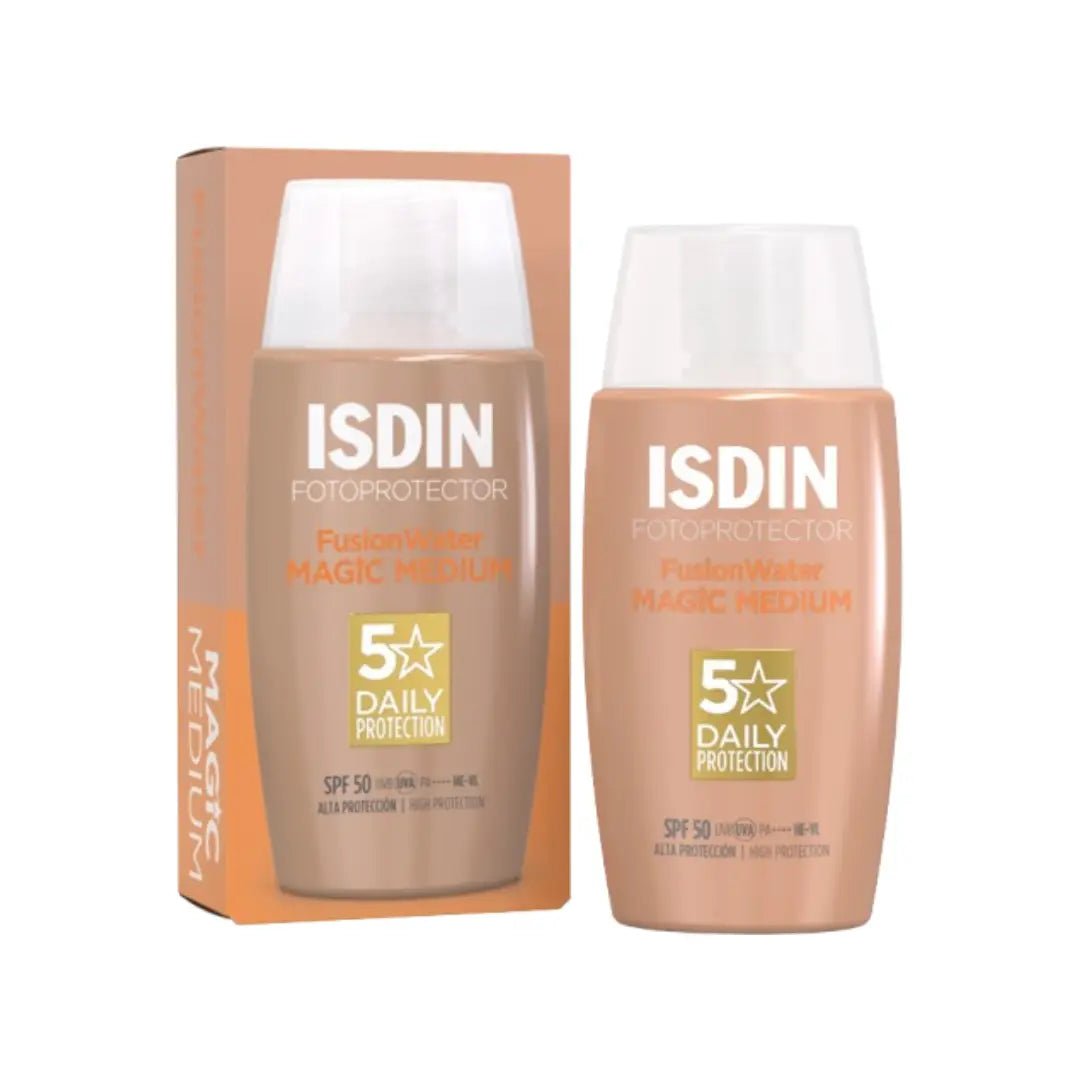 ISDIN FOTOPROTECTOR SPF50 FUSION WATER MAGIC MEDIUM COLOR 50ML