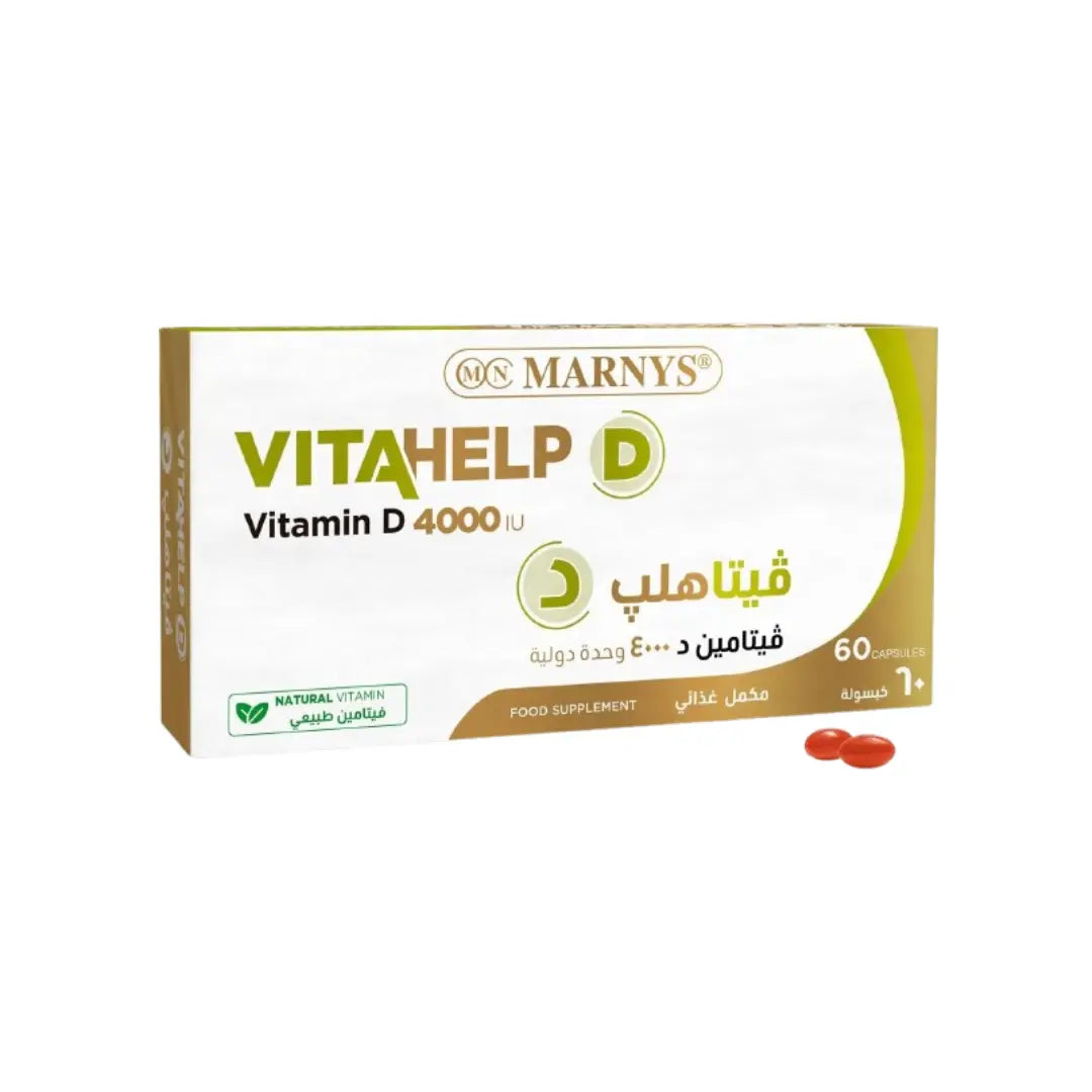 MARNYS Vitahelp Vitamin D3 4000 IU Capsules 60s – Vitamin D Supplement