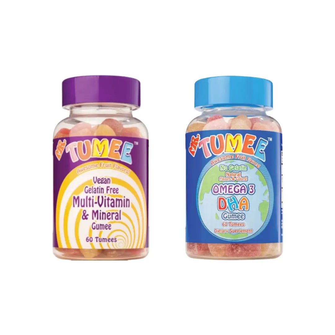 MR TUMEE MULTI VITAMIN & MINERAL GUMMIES 60s  + OMEGA 3 DHA GUMMIES 60s