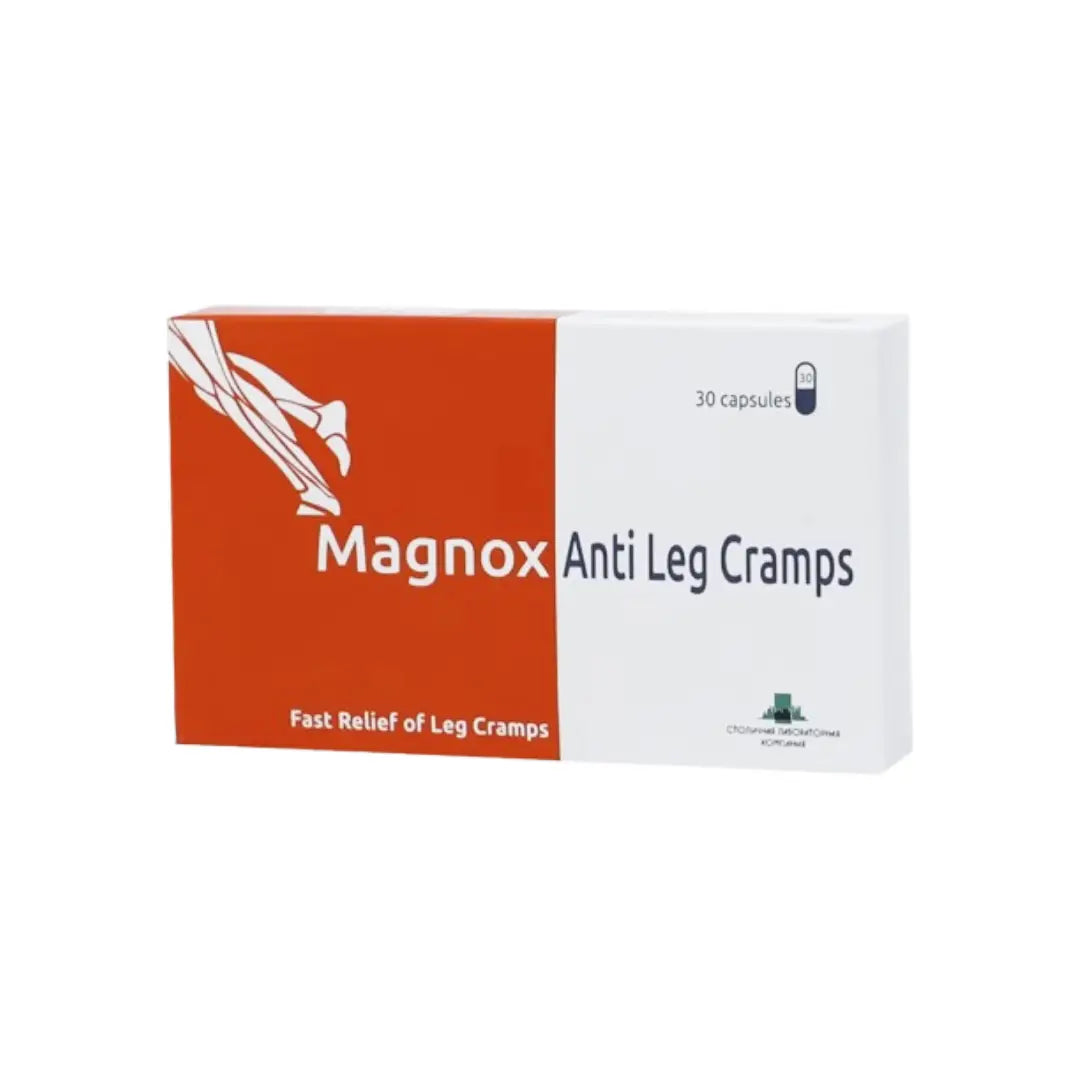Magnox Anti Leg Cramps Capsules 30 Sachets – Magnesium, Vitamin B6 & E Supplement for Muscle Support