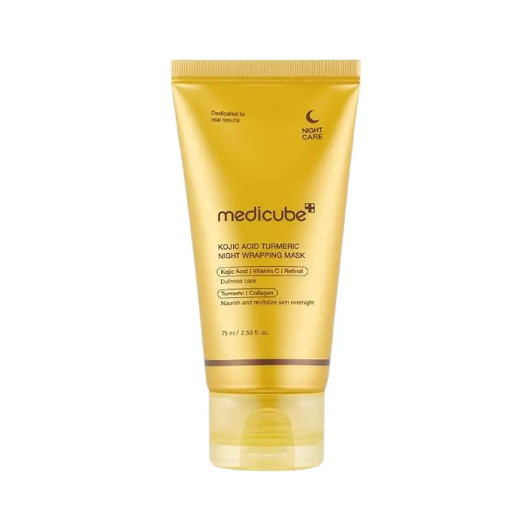 Medicube Kojic Acid Turmeric Night Wrapping Mask 75ml – Brightening Overnight Peel-Off Sleeping Mask