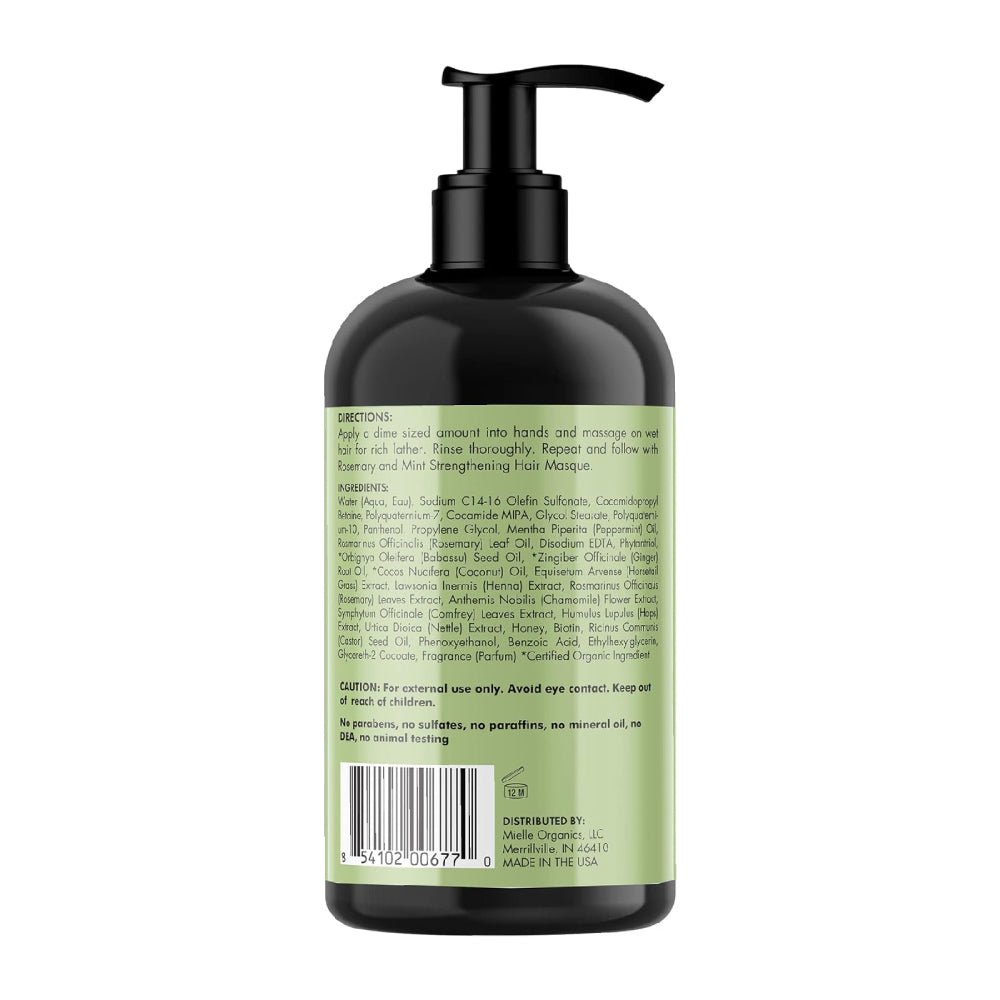 MIELLE ROSEMARY MINT STRENGTHENING SHAMPOO WITH PUMP 355ML